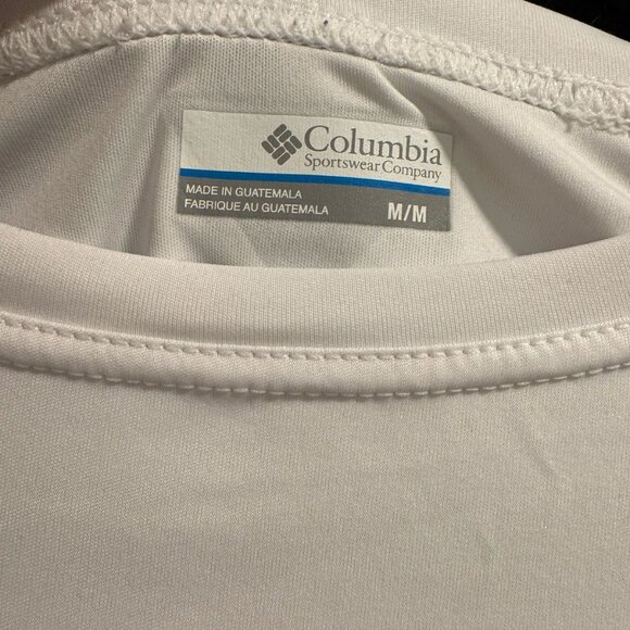 Columbia Men’s Long Sleeve Shirt — White | Size M (Excellent Condition) - Picture 3 of 6
